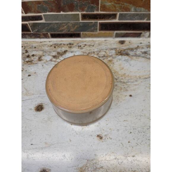 Vintage Small Crock Bowl Pet Dish, Dog/Cat, Succulent Planter, Farmhouse Decor - Picture 4 of 4